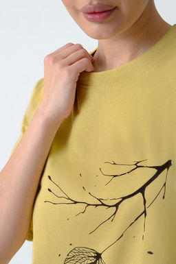 Арт. 3-1142 Футболка женская 42-50 (5 шт) Цвет:горчичный - Калинка фото 18