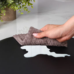 Набор салфеток сервировочных на стол Доляна Спутник, d=38 см, 4 шт, двусторонние, цвет металлический/чёрный  фото 6