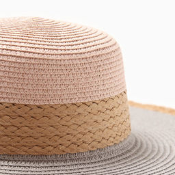 Шляпа женская MINAKU, цвет серый, розовый, размер 58