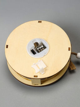 Ёлочная игрушка Шар с веткой, 10х10х2 см, от батареек, свечение тёплое белое - Luazon lighting фото 5