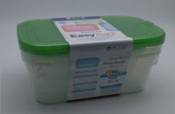 Контейнер прямоугольный 6 штук 600/1800 мл / 6051 /уп 36/