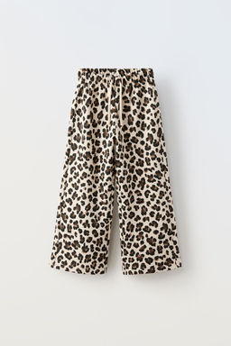 ANIMAL PRINT JOGGING TROUSERS