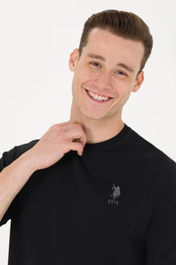 U. S. Polo Assn / Мужской черный базовый свитшот с круглым вырезом - U.s. polo assn фото 15