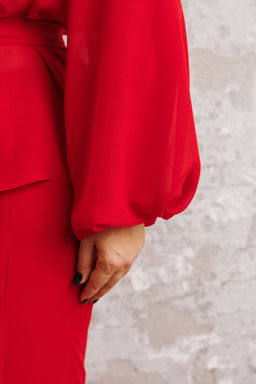 Костюм Anastasia 1063.1 рубиновый красный фото 6