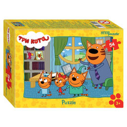 Цена за 20 шт. Пазл «Три кота - 1», МИКС, 54 элемента