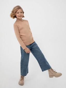 20210440026, Брюки джинсовые детские для девочек Brondte синий