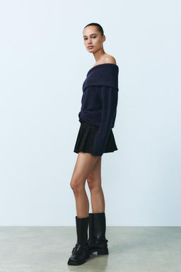 OFF-THE-SHOULDER KNIT SWEATER - Zara фото 4