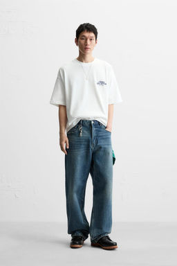 CONTRAST PRINT T-SHIRT