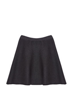 Antrasit Mini Pamuk Kar?s?ml? Triko Etek TWOAW24ET00067