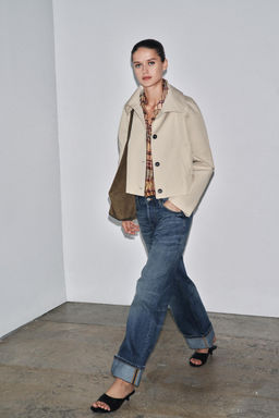 WATER-REPELLENT SHORT TRENCH COAT ZW COLLECTION