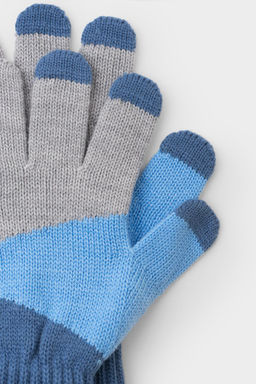 КВ 10014/светлый джинс перчатки дет