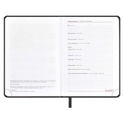 Ежедневник датированный 2024 ESCALADA, А6+, 176 л., арт. 63786/ 20 САРИФ ЧЁРНЫЙ  фото 5