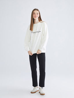 Slim Mom Kad?n Jean Pantolon