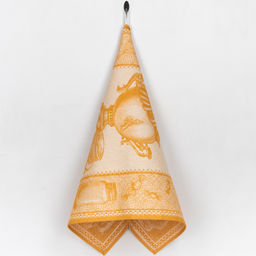 07с-39ЯК 50*70 Полотенце "Самовар" цв. желтый (охра)