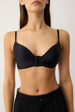 Siyah Micro Kapl? T-Shirt Bra Orme Sutyen THMAW26SU00012 - Trendyolmilla фото 4