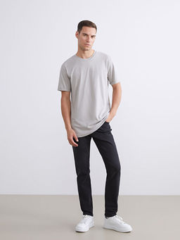 Bisiklet Yaka Penye Erkek Ti??rt