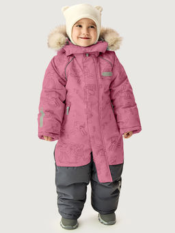 Комбинезон 8з0626 ягодный мусс/серый