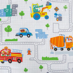 Помощник 1,5 сп./Пододеяльник: 1 шт. - 215*145; Простыня: 1 шт. - 214*150; Наволочка: 2 шт. - 70*70; Поплин детский