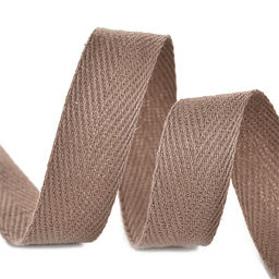 Лента-тесьма 15мм киперная 3,8г хлопок TBY.CT цв.F293 т.бежевый уп.50м