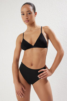 Trendyolmilla Siyah 3lu Paket Dantel, Pamuklu ve Micro Kumas Tanga Orme Kulot THMSS25KU00013  фото 4