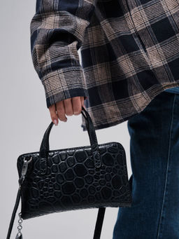 Сумка кожаная Azaro 30850 синий камень