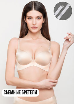 Бюстгальтер Lauma L77D35 серебристый пион