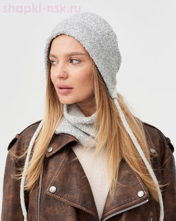 Фея пряжа Альпака пайетки Чепчик (56-58)