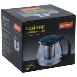 Чайник заварочный Decotto-AS-750, обьем 0.75л, с пл. ручкой, фильтр нерж, арт.910111