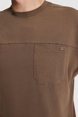 Erkek Kahverengi Comfort Fit Bisiklet Yaka Ti__rt - U.s. polo assn фото 6