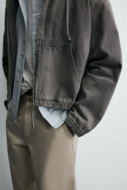 WASHED HOODED JACKET - Zara фото 5