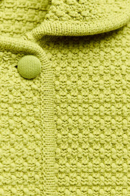 CHUNKY KNIT CARDIGAN WITH PETER PAN COLLAR - Zara фото 8