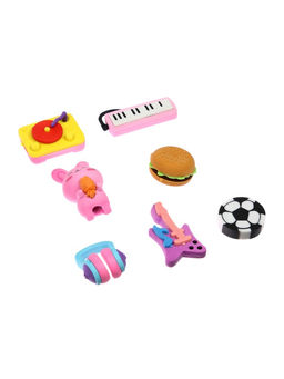 Набор фигурных ластиков, 7 штук, МИКС