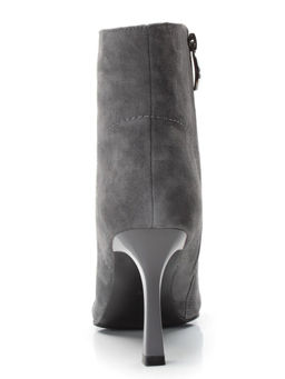 01-PCM343-6 DK. GRAY Ботинки демисезонные женские (натуральная замша, байка)