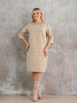 Платье 1356 голубая клетка - Novita фото 11