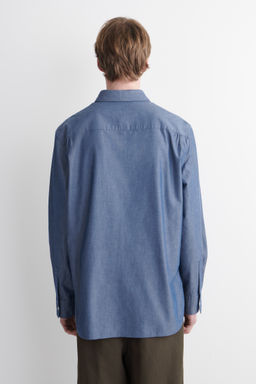 CAMISA DE CHAMBRAY DE MANGA LARGA - H&m фото 5