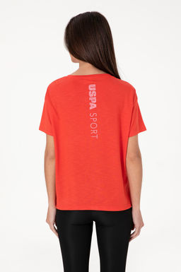 Kad_n K_rm_z_ Bisiklet Yaka Ti__rt Sepette S_rpriz _ndirim - U.s. polo assn фото 5