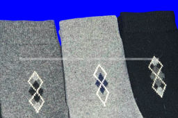 Цена за 3 пары.3 ПАРЫ - Термоноски мужские КАШЕМИР с рисунком арт 1603 - 1