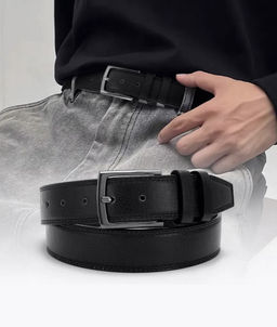 K12635 Ремень экокожа ЧЕРНЫЙ