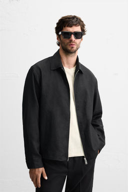 100% LINEN OVERSHIRT - Zara фото 3