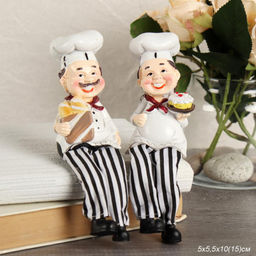 Цена за 2 шт. Фигурка Повар висячие ножки 12 см 2 штуки набор / 9791 /уп 96/ - ГалеонТрейд фото 6