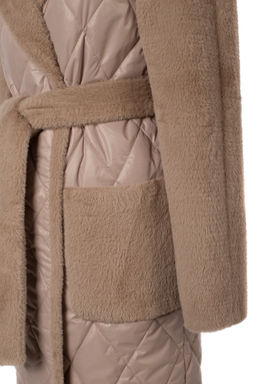 Пальто женское демисезонное (пояс) Утеплитель: Синтепон - El podio фото 11