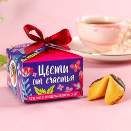 Печенье с предсказанием Цвети от счастья. 8 марта с предсказанием, 3 шт. ? 6 г - Фабрика счастья фото 2