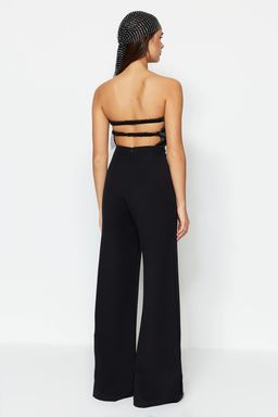 TRENDYOLMILLA Siyah Dokuma Saten Tulum TPRSS23TU00002  фото 6