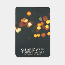 Серьги со стразами Снежинки прелесть, цвет белый в золоте - Queen fair фото 4