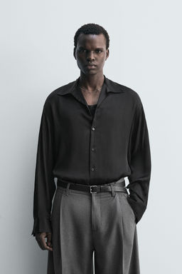RELAXED FIT FLOWING SHIRT - Zara фото 2