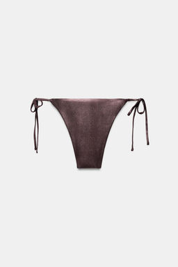 BRAGUITA BIKINI EFECTO METALIZADO / Marr?n - Zara фото 5