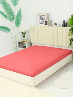 Простыня трикотажная на резинке - Коралл 160х200х20