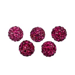 Бусина Zlatka пластик BWM-12 12 мм 5 шт №10 малиновый
