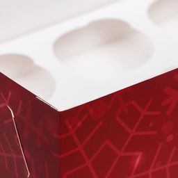 Коробка для 6 капкейков с окном «Счастливый Новый год», 25×17×10 см, упаковка