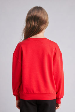 Relaxed Fit Sweatshirt K_z _ocuk - Defacto фото 6